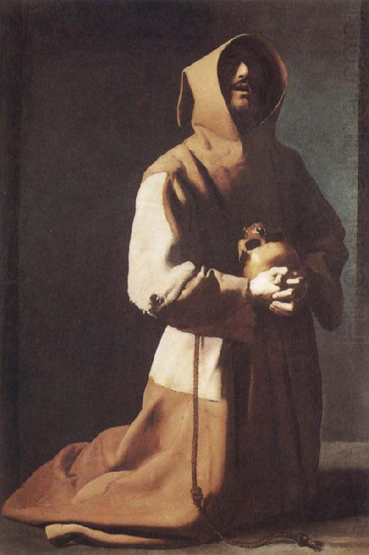 Francisco de Zurbaran Saint Francis in Meditation china oil painting image